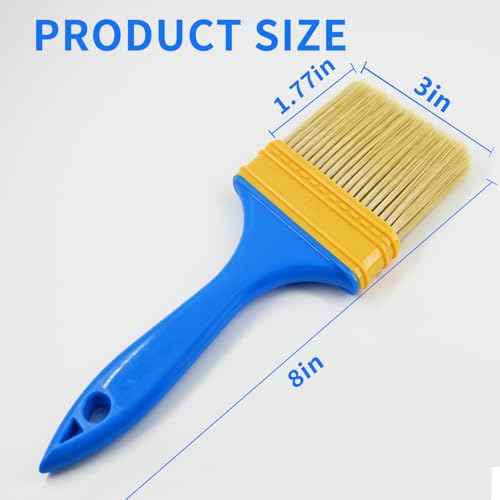 3 Pack Paint Brushes - Ideal for Priming, Painting, Varnishing, Wood, Walls, and More