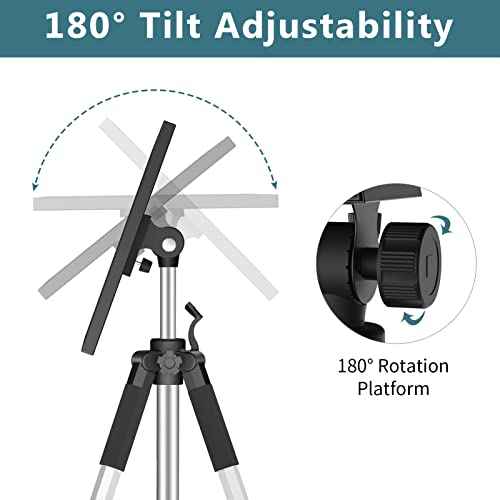 Projector Stand Tripod - Each Leg Height Can Be Adjusted Independently, Adjustable Height from 17.6 to 51.4 Inches