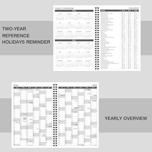 2026 Appointment Book - 2026 Planner, Weekly Appointment Book & Planner, Jan 2026 - Dec 2026, 2026 Daily Hourly Planner, 6.3" x 8.5", Half Hour (30 Mins) Interval, Colorful Tabs, Thick Paper