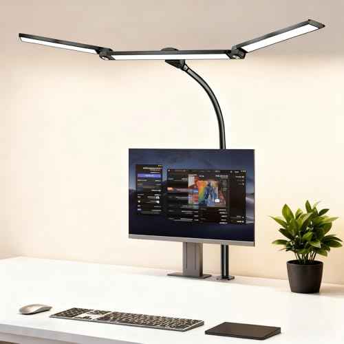 Architect Clamp Lamp - Adjustable LED Desk Light with 3 Color Temperatures, 10 Brightness Levels, Eye-Caring Task Lighting for Office, Studio, Drawing Table