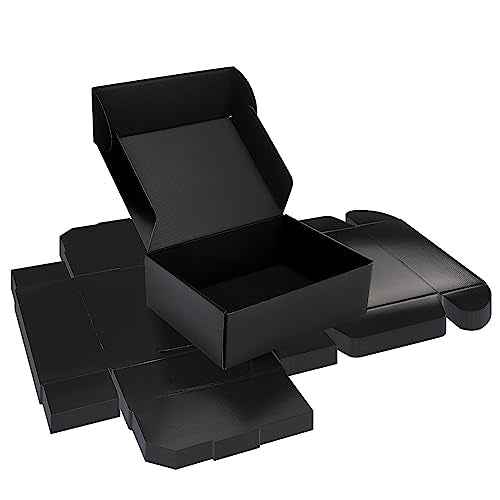 Rempry 12x9x4 Black Shipping Boxes 20 Pack, Large Cardboard Mailer Boxes for Small Business Shipping Packaging