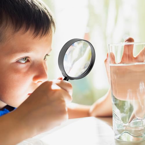 Elcoho 24 Pack Handheld Magnifiers with Storage Bag - 6X Acrylic Lens for Reading Jewelry & Home Use