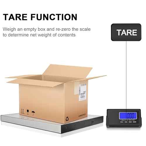 THINKSCALE 440lbs/10g Shipping Scale, Wireless LCD Displays, Heavy Duty Weight Scale Postal Scale, Stainless Steel Large Platform, Scale for Packages, Luggage Scale