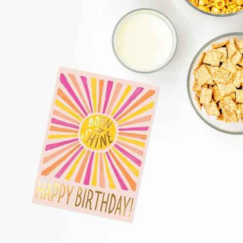 Sweetzer & Orange Birthday Card with Envelope, 5x7, Single Fun Happy Birthday Card for Men, Women, Friends & Family ? Message Written Inside - Unique Individual Cardstock & Keepsake Gift