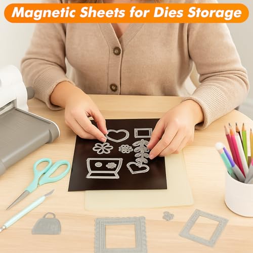 Magnetic Sheets with Adhesive Backing 4 x 6 Inch, 200 Packs Adhesive Magnetic Sheets, 20 mil Flexible Magnet Sheets for Craft Projects, School, Office, Photo Magnets, Fridge Magnets