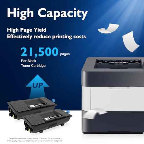 Compatible TK-3122 TK3122 Black Toner Cartridge 2-Pack Replacement for Kyocera TK3122 Toner Compatible for ECOSYS M3550idn M3560idn FS-4200DN Printer (21,500 Pages Yield)