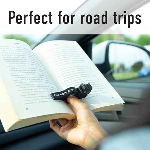Cat Book Page Holder for Reading, Bookish Gifts & Accessory, Ideal for Bookworms, Book Lovers & Readers, Made in USA (Starry Black)