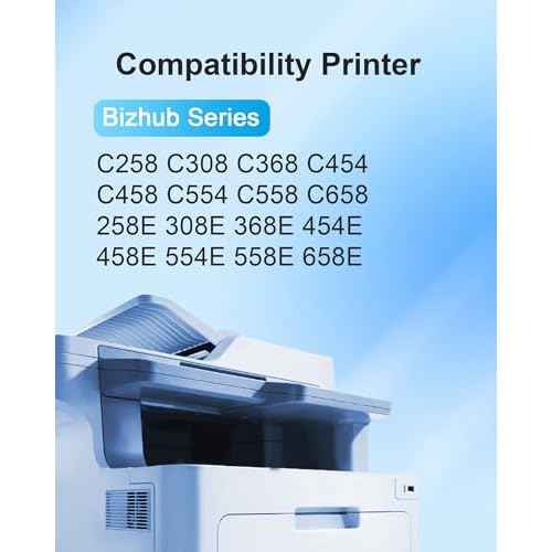 TN-514 TN514 TN-324 TN324 Toner Cartridges Replacement for Konica Minolta Bizhub C258 C308 C368 C454 C458 C554 C558 C658 258E 308E 368E 454E 458E 554E 558E 658E Printer (1-Pack)