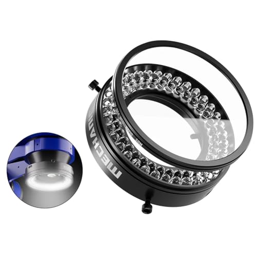 Adjustable 72 LED Polarized Ring Light for Stereo Microscope & Camera