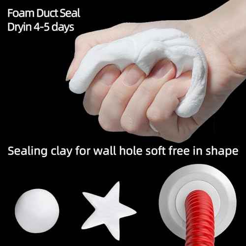 10-Pack Premium Waterproof Wall Repair Sealing Clay Duct Seal Ideal for Wall Hole Repair, Air Conditioning and Drainage Pipes Quick and Easy Solution