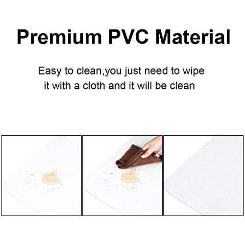 Azadx Office Chair Mat for Hardwood Floor 30 x 48'', Small Chair Mats Clear Easy Glide on Hard Floors, Rolling Chairs Mat Plastic Mats Under Desk Chairs