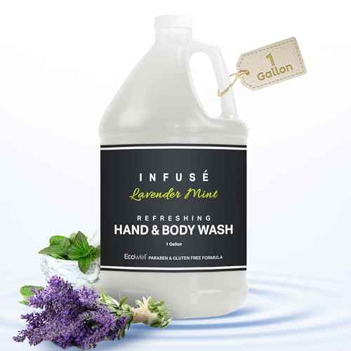 1-Shoppe All-in-Kit Hand/Body Wash | Infuse Lavender Mint Hotel | 1 Gallon | For Hospitality & Vacation Rentals to Refill Dispensers | (Single Gallon)