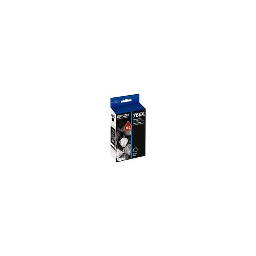 Epson T786 DURABrite Ultra Ink High Capacity Black Cartridge (T786XL120-S) for Select Workforce Printers