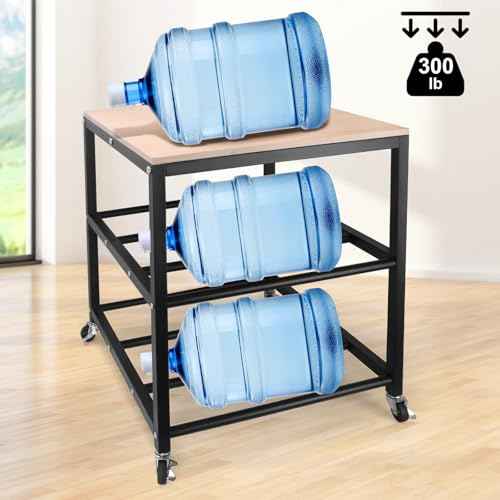 3D Printer Desk Table with Storage, Rolling Wheels ? Sturdy, Spacious Design for 3D Printers, Easy to Move for Home & Office Use