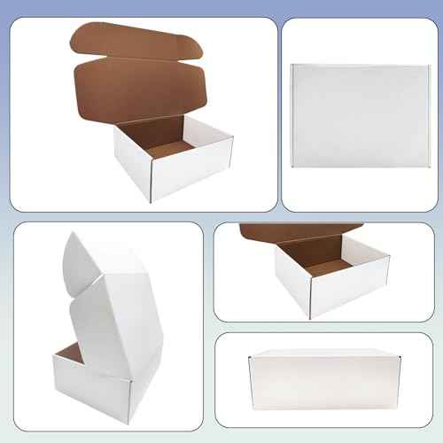 13 x 9 x 4 inch Shipping Boxes Set of 20£¬ White Corrugated Cardboard Box Mailer Boxes for Packaging Small Business Shipping£¬Mailing Boxes Bulk for Birthday Wedding Party Book Literature Gift Giving