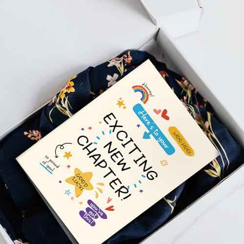 SuperShunhu New Chapter Greeting Card, Inspirational Congratulations Card for Graduation, Promotion, Retirement & New Beginnings, Good Luck Card