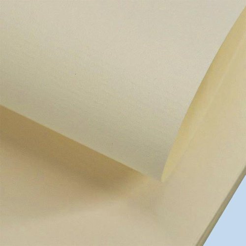 A4 100 g/m² Light Yellow Laid Paper With Exquisite Business Paper for Certificates Letters and Business Cards（50sheets）