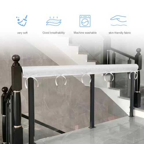 PregSpag 3Pcs White Furniture Edge Protector Strips - Breathable Mesh, Machine Washable, Easy Install