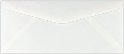 LUXPaper #10 Business Double Window Envelopes | Security Tint | 4 1/8" x 9 1/2" | White | 24lb. Text | 500 Qty