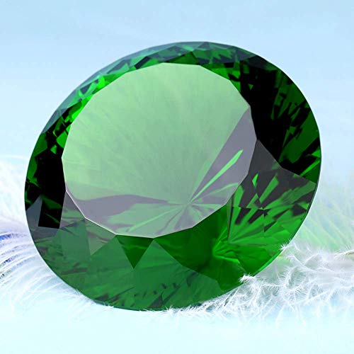 YARR Store Green Crystal Glass Diamond Paperweight 60mm - Gift & Decor