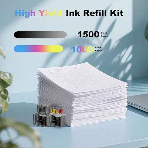 260XL 261XL High Capacity Ink Refill for Canon 260 and 261 Ink PG-260 CL-261 Compatible with Pixma TS6420a TS6420 TS6400 TR7020a TS5320 TR7000 TR7020 Printer (3 Black 2 Cyan 2 Magenta 2 Yellow)