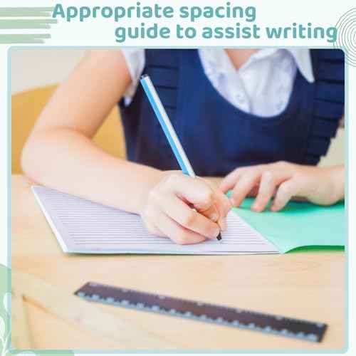 Yeaqee 200 Sheets Raised Lines Paper for Handwriting Portrait Handwriting Kindergarten Writing Paper for Kids Teachers Sensory with Line, 11.02 x 7.87 Inches White