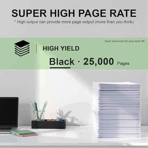 1 Pack TN325 Black Toner Cartridge : TN-325 High Yield Replacement for TN 325 Toner Cartridge for Konica Minolta Bizhub C308 C368 Printer | Each 25,000 Pages , A8DA030