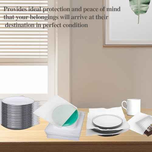 Dish Packing Supplies for Moving,180pack Cushion Foam Pouches for Packing Dishes and 60pack Foam Sheets,A total of 240pcs of Packing Materials for fragile items