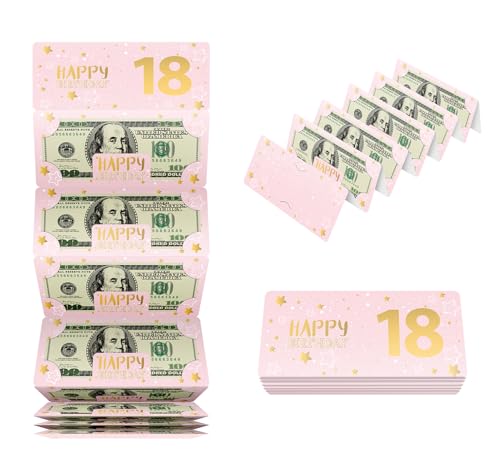 18th Birthday Pink Money Envelope Gift Set for Women & Girls - Pack of 1
