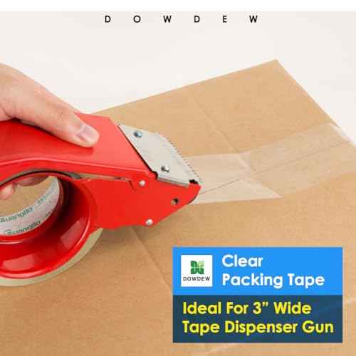 Clear Packing Tape, Heavy Duty Packaging Tape 1.88 inch x 55 Yards Refill Roll for Shipping Mailing Moving [Ultra Strong - Super Thick] (2 Rolls / 110 Total Yards)