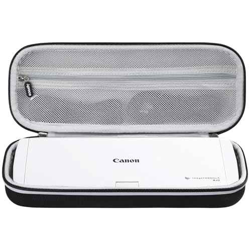 Aproca Portable Case Compatible with Canon ImageFORMULA R10 / ImageFORMULA P-215II Portable Document Scanner, Storage Hard Bag - Black (Case Only)