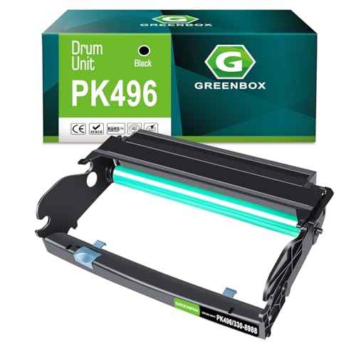 GREENBOX Remanufactured PK496 Drum Unit 30,000 Pages Compatible for 2330 2330D 2330DN 2350 2350D 2350DN 3330DN 333DN 3335DN Printer for 330-2663 330-2646 330-4133 330-5208 330-8988