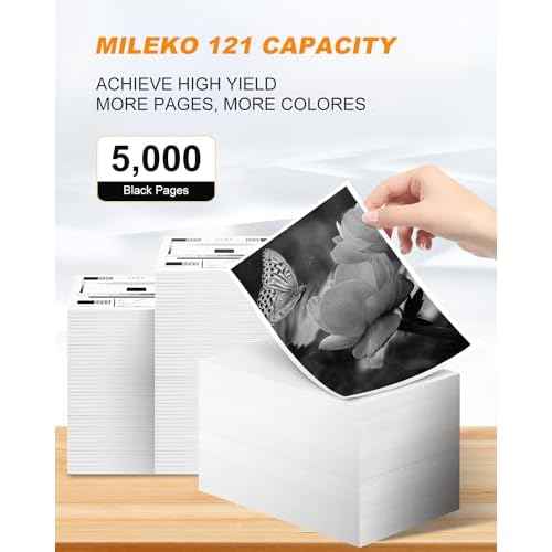 MILEKO 121 Black Toner Cartridge 2 Pack Replacement for Canon 121 CRG121 CRG-121 Toner Compatible for Canon imageCLASS D1620 D1650 1620 1650 Printer High Yield (Black, 2-Pack)