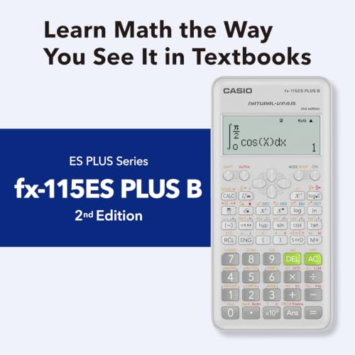 Casio FX-115ESPLSB-WA-IT Scientific Calculator with Natural Textbook Display