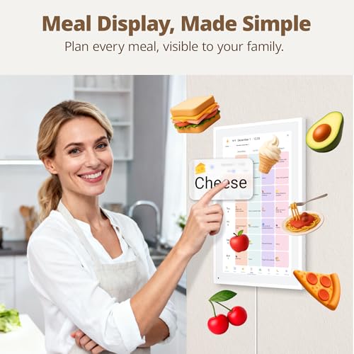 Dragon Touch 15.6-Inch Digital Family Calendar & Chore Chart, White