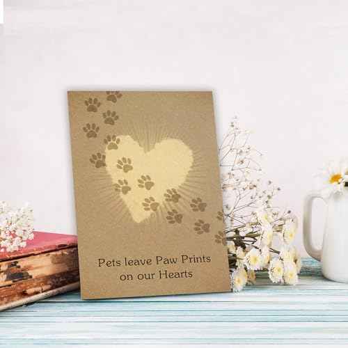 Pet Loss Sympathy Card for Dog Cat, Pet Memorial Gifts, Sympathy Gifts Loss of Dog Cat, Condolence Card for Dog Lover