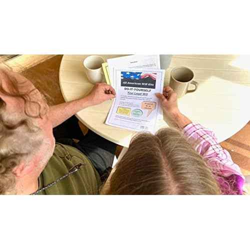 Do-It-Yourself Legal Will Kit ? Come with Two Sets ? No Printing ? No Downloading - No CD is Required - Prepared by an Attorney - Valid in All 50 States., Multicolor