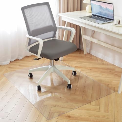 OstepDecor Clear Chair Mat for Hardwood Floor 36 x 48 in – Desk Floor Protector, Anti-Slip