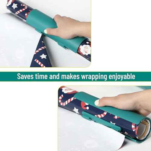 Mr. Pen- Wrapping Paper Cutter, 2 pcs, Deep Teal, Gift Wrap Cutter Tool, Christmas Gift Wrapping Paper Cutter Slider
