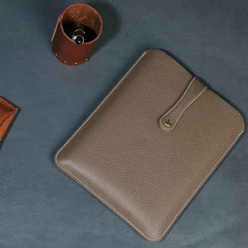 Genuine Leather Laptop Sleeve 13 Inch, Precisely Compatible with MacBook Pro M2 2022 M1 2020-2016 & Mac Air M3 2024 M2 2022 M1 2020,IPad Pro 12.9/Air13/,can be Placed with Magic Keyboard