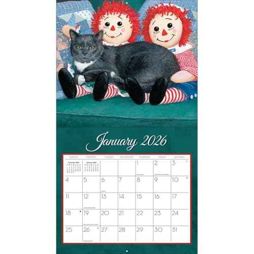 Lang Love of Cats 2026 Wall Calendar ? 12-Month Calendar with Stapled Binding, Linen-Embossed Cat Artwork by Persis Clayton Weirs, 13.4¡È ¡¿ 12¡È