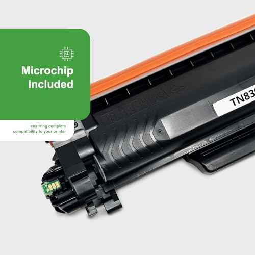 Compatible TN830 TN830XL Toner Replacement for Brother Printer DCP-L2640DW HL-L2400D HL-L2405W HL-L2460DW HL-L2480DW L2420DW MFC-L2807DW MFC-L2820DW (Black, 2 Pack)