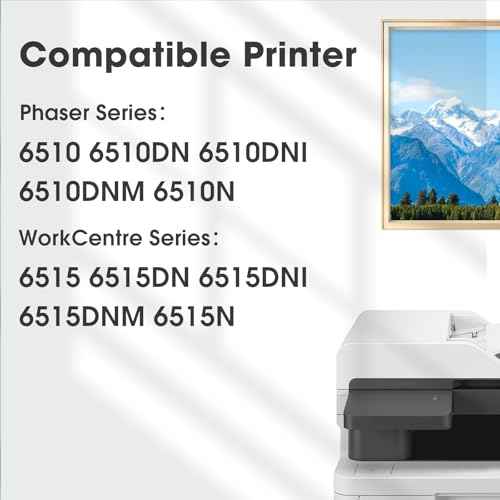 6510 6515 Drum Cartridge Black 108R01420 Replacement for Xerox Phaser 6510DN 6510DNI 6510DNM 6510N WorkCentre 6515DN 6515DNI 6515DNM 6515N Printer (Black,1-Pack)