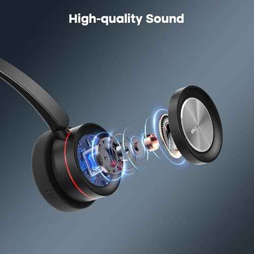 MKJ Telephone Headset with Microphone Noise Canceling, Dual Ear Call Center Headphone Compatible with Cisco Phone 7821 7841 7941G 7942G 7945G 7960G 7975G 8841 8865 9975