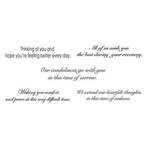 Sympathy and Get Well Cards Assortment Set (25 Bulk Pack ? 5 Designs) Elegantly Designed Condolence Cards with Envelopes (5x7 inch - A7) Family, Business, Employees & Clients (VP1604)