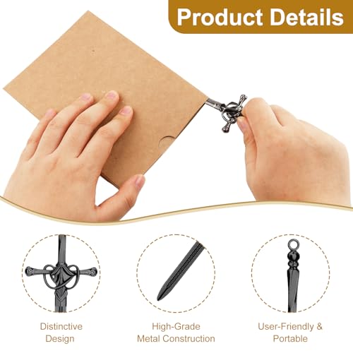Stainless Steel Letter Openers Set - Multi-Color Mail & Envelope Slitter with Ergonomic Handles