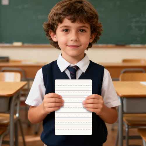 24-Pack Dry Erase Boards, Double-Sided Mini Whiteboards with Lines for Kids, Students, Teachers ? 6"x9" Lined Whiteboards for Math & English Writing Practice, Classroom Essentials