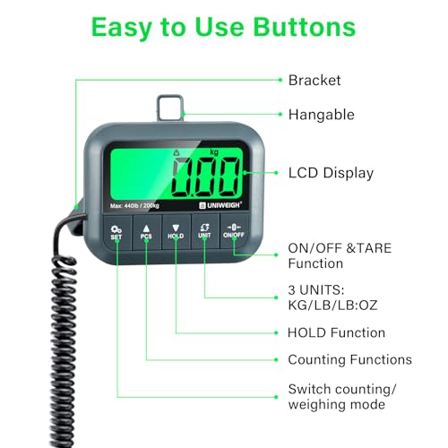 Digital Postal Scale 440lb/0.35oz Accurate Shipping Package Weighing