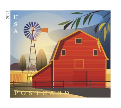 US Postal Service Barn Postcard Forever Stamps 2 Sheets of 20 - 40 American History Wedding Anniversary