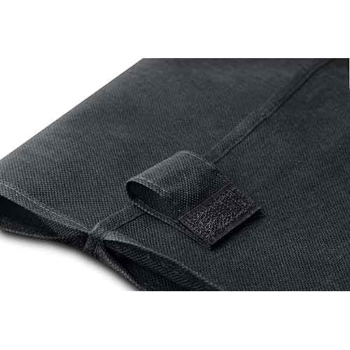 Handy Laundry Shopping Cart Liner, 18" X 15" X 24", Square Bottom, Fits Standard Shopping Cart, Cover and Adjustable Straps for Easy Secure Attachment, Made from Waterproof Material, Black